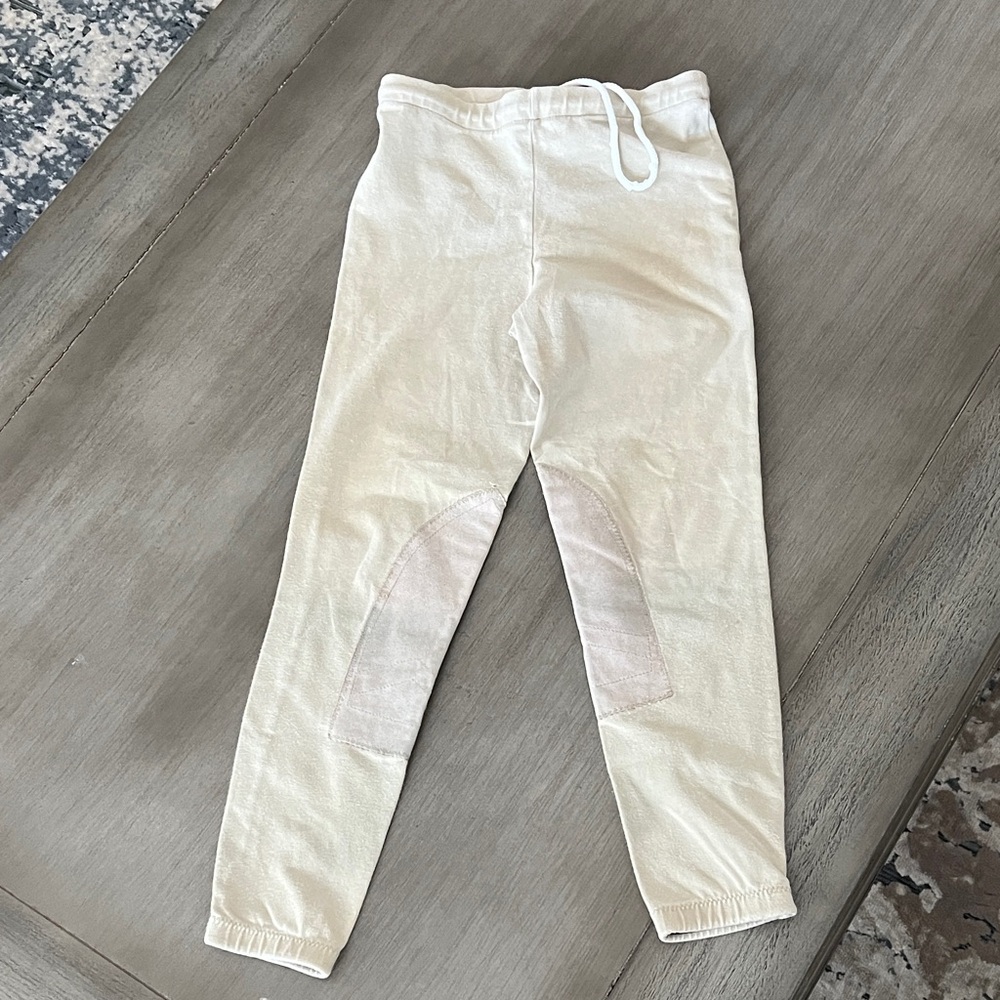 Kids Cream Colored Equestrian Pants